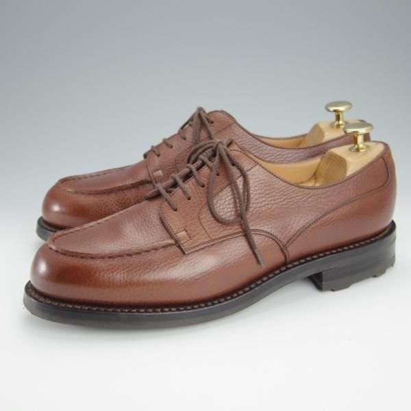 極美品★J.M.ウェストン 7C【定価￥137,500-★ゴルフ/GOLF】641/31ラスト/Uチップ/グレインレザー/茶/メンズ/Weston/ウエストン★i097
