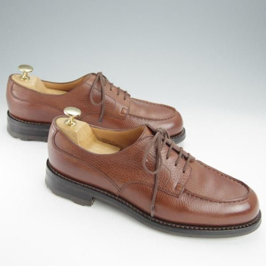 極美品★J.M.ウェストン 7C【定価￥137,500-★ゴルフ/GOLF】641/31ラスト/Uチップ/グレインレザー/茶/メンズ/Weston/ウエストン★i097