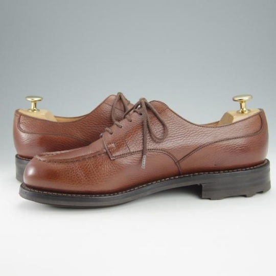 極美品★J.M.ウェストン 7C【定価￥137,500-★ゴルフ/GOLF】641/31ラスト/Uチップ/グレインレザー/茶/メンズ/Weston/ウエストン★i097