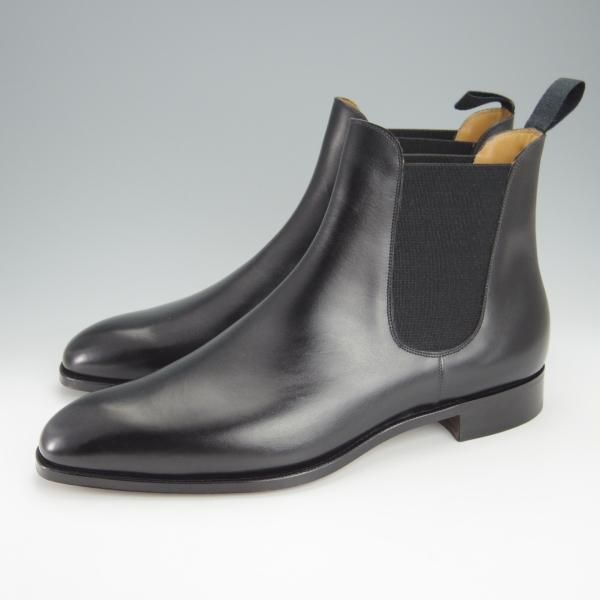 未使用★(英)FOSTER&SON/フォスター&サン 9.5E【定価15万円以上★サイドゴアブーツ/SLOANE】66ラスト/カーフ/黒/メンズ★i098