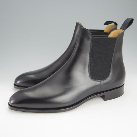 未使用★(英)FOSTER&SON/フォスター&サン 9.5E【定価15万円以上★サイドゴアブーツ/SLOANE】66ラスト/カーフ/黒/メンズ★i098