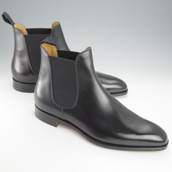 未使用★(英)FOSTER&SON/フォスター&サン 9.5E【定価15万円以上★サイドゴアブーツ/SLOANE】66ラスト/カーフ/黒/メンズ★i098