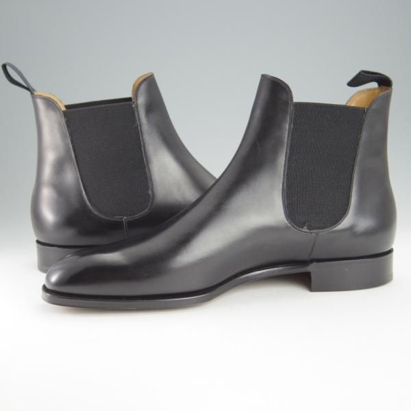 未使用★(英)FOSTER&SON/フォスター&サン 9.5E【定価15万円以上★サイドゴアブーツ/SLOANE】66ラスト/カーフ/黒/メンズ★i098