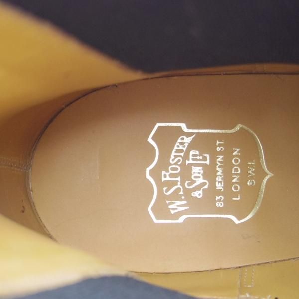 未使用★(英)FOSTER&SON/フォスター&サン 9.5E【定価15万円以上★サイドゴアブーツ/SLOANE】66ラスト/カーフ/黒/メンズ★i098