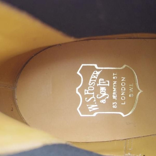 未使用★(英)FOSTER&SON/フォスター&サン 9.5E【定価15万円以上★サイドゴアブーツ/SLOANE】66ラスト/カーフ/黒/メンズ★i098