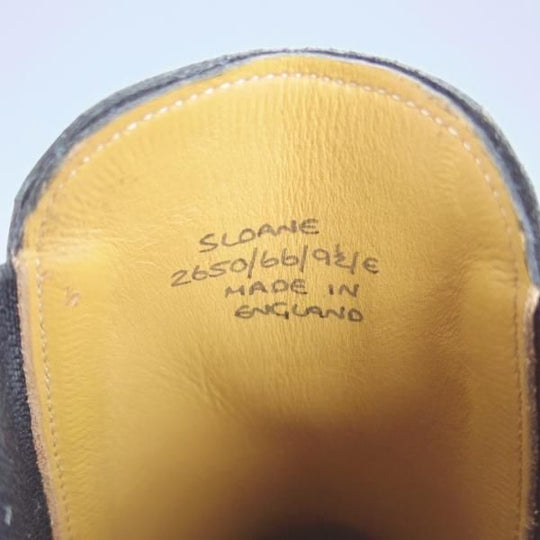 未使用★(英)FOSTER&SON/フォスター&サン 9.5E【定価15万円以上★サイドゴアブーツ/SLOANE】66ラスト/カーフ/黒/メンズ★i098