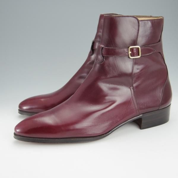 未使用★(伊)タニノクリスチー SIZE 7.5【定価15万円以上★ジョッパーブーツ】102426/赤茶/カーフ/TANINO CRISCI★i099