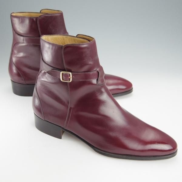 未使用★(伊)タニノクリスチー SIZE 7.5【定価15万円以上★ジョッパーブーツ】102426/赤茶/カーフ/TANINO CRISCI★i099