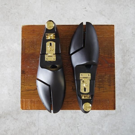 極上★三陽山長 UK6.5〜UK7.5程度【ヒンジ式★純正シューツリー】木製シューキーパー/メンズ/Sanyo Yamacho★i102