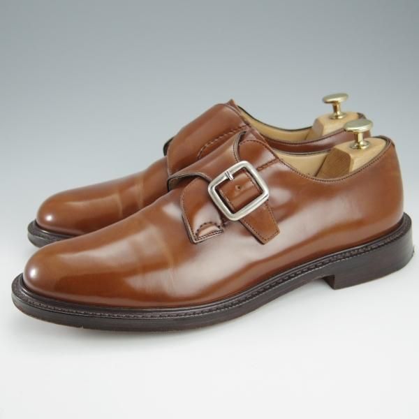 極美品★チャーチ 85F/UK8.5【定価￥106,700-★SHANNON同仕様のモンクストラップ/シャノン】Meadwell/103ラスト/茶/Church's★i115