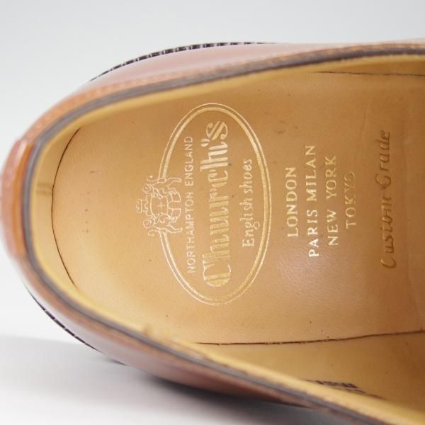 極美品★チャーチ 85F/UK8.5【定価￥106,700-★SHANNON同仕様のモンクストラップ/シャノン】Meadwell/103ラスト/茶/Church's★i115