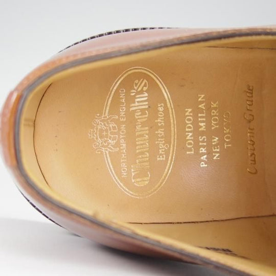 極美品★チャーチ 85F/UK8.5【定価￥106,700-★SHANNON同仕様のモンクストラップ/シャノン】Meadwell/103ラスト/茶/Church's★i115