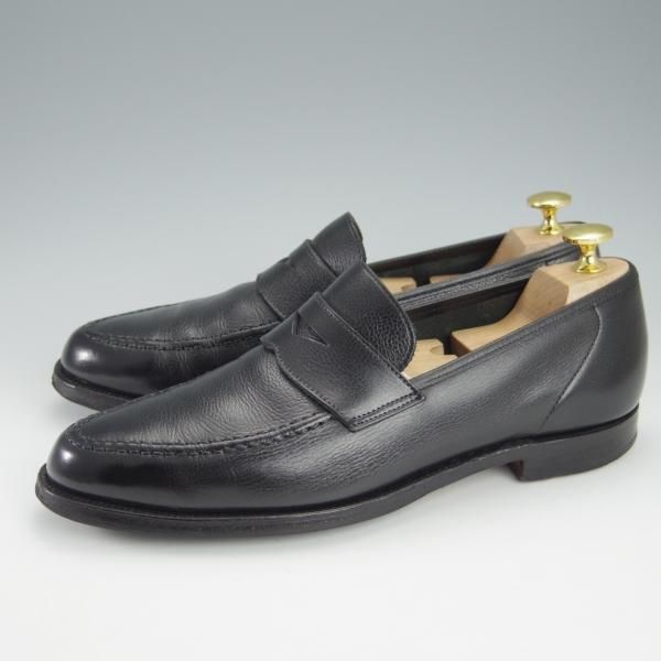 極上★クロケット&ジョーンズ 7E【定価￥83,600-★バーニーズNY別注/SELHURST】366ラスト/コインローファー/黒/Crockett&Jones★i121