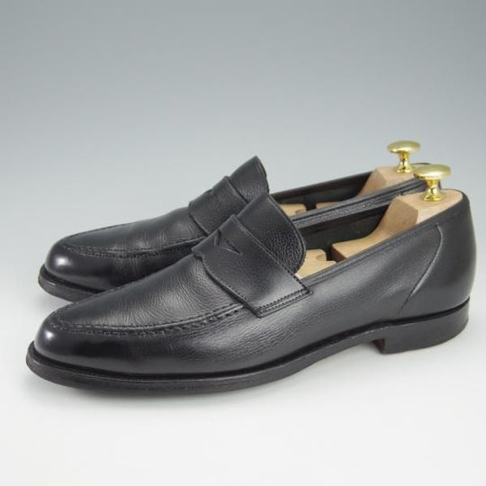 極上★クロケット&ジョーンズ 7E【定価￥83,600-★バーニーズNY別注/SELHURST】366ラスト/コインローファー/黒/Crockett&Jones★i121