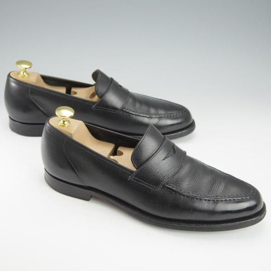 極上★クロケット&ジョーンズ 7E【定価￥83,600-★バーニーズNY別注/SELHURST】366ラスト/コインローファー/黒/Crockett&Jones★i121