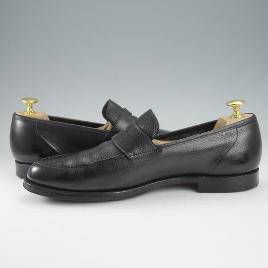 極上★クロケット&ジョーンズ 7E【定価￥83,600-★バーニーズNY別注/SELHURST】366ラスト/コインローファー/黒/Crockett&Jones★i121