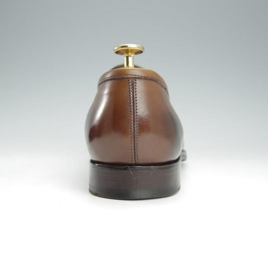 極美品★エドワードグリーン 7E【定価￥174,900-★ピカデリー/PICCADILLY】184ラスト/コインローファー/カーフ/茶/EDWARD GREEN★i124