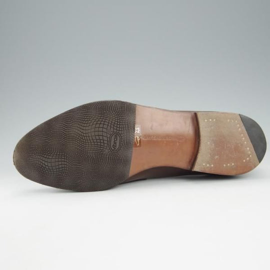 極美品★エドワードグリーン 7E【定価￥174,900-★ピカデリー/PICCADILLY】184ラスト/コインローファー/カーフ/茶/EDWARD GREEN★i124