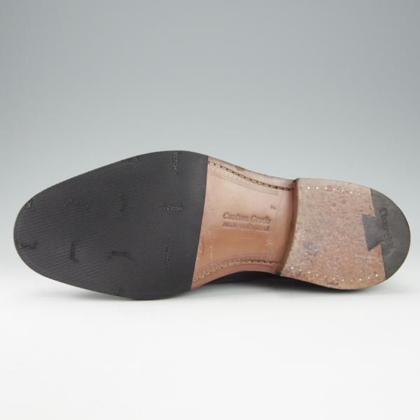 極美品★チャーチ 75F/UK7.5【現行定価￥160,600-★グラフトン/GRAFTON】173ラスト/フルブローグ/黒/メンズ/Church's★i125