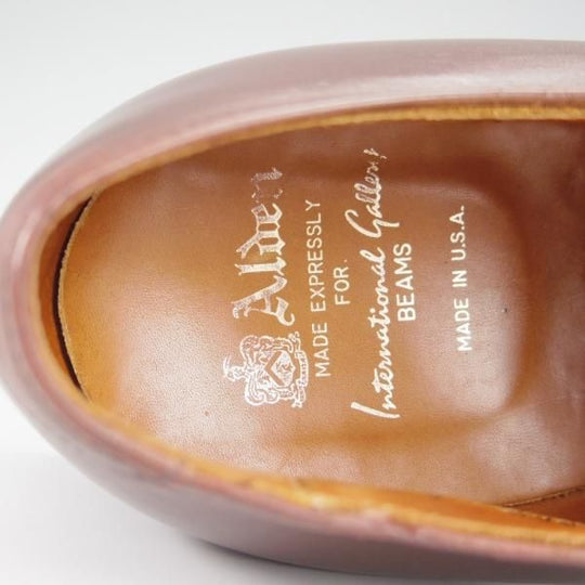 ★オールデン 8D【同系モデル定価￥114,400-★モディファイドラスト/BEAMS別注】54302/Vチップ/カーフ/濃茶/ビームス/Alden★i126