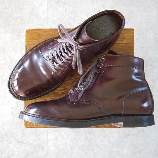 極上★オールデン 8.5E【貴重★コードバン/BEAMS別注/ミリタリーラスト】45061/マンソンブーツ/赤茶/メンズ/ビームス/Alden★i128