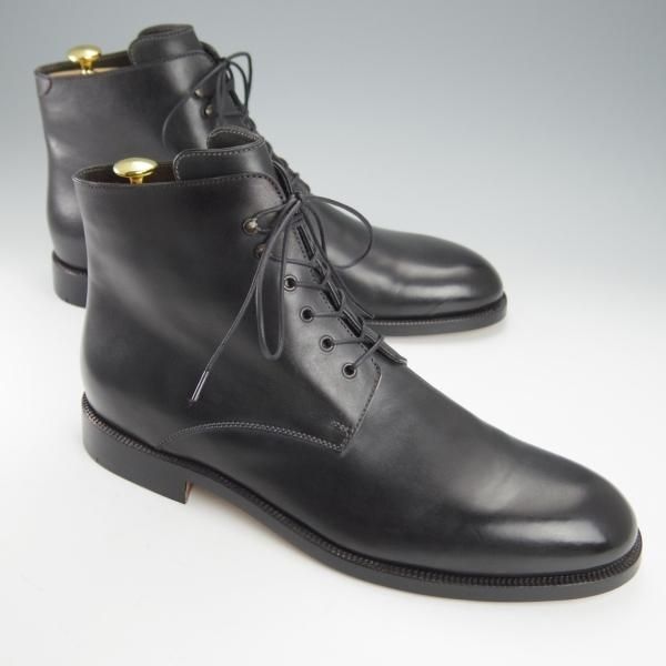 未使用★(仏)ベルルッティ UK11程度【現行オーダー価格95万円以上★ビスポーク品/シュール・ムジュール】ブーツ/黒/Berluti★i129