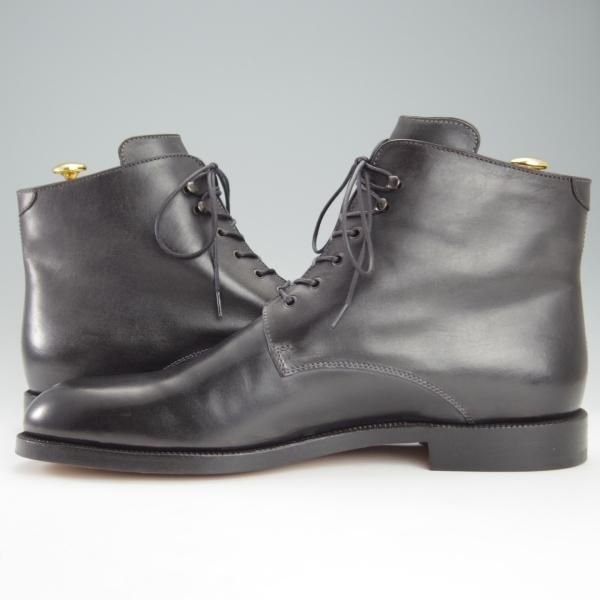 未使用★(仏)ベルルッティ UK11程度【現行オーダー価格95万円以上★ビスポーク品/シュール・ムジュール】ブーツ/黒/Berluti★i129
