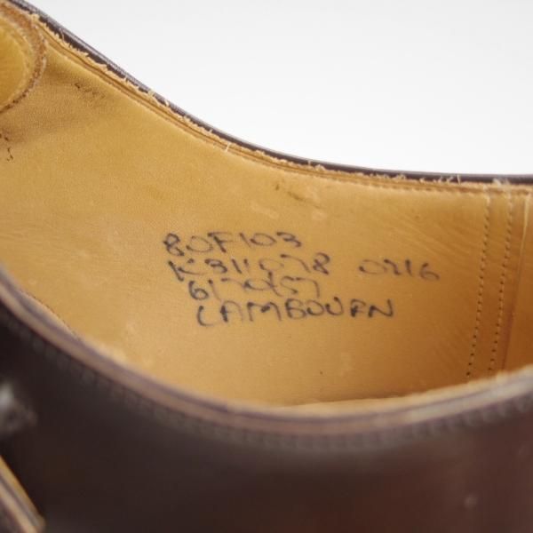 未使用★チャーチ 80F/UK8【定価￥106,700-★SHANNON同仕様のダブルモンク/シャノン】103ラスト/LAMBOURN/ライトエボニー/濃茶/Church's★i130