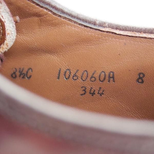 美品★(米)Wright/ライト 8.5C【貴重70s'〜80s'★コードバン仕様/Cordwainer】プレーントゥ/赤茶/メンズ★i135