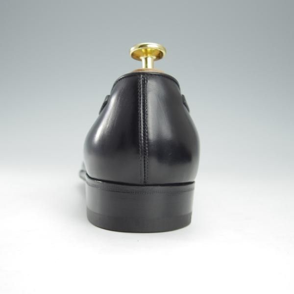 未使用★(伊)エンツォ・ボナフェ SIZE 6【定価￥102,600-★タッセルローファー/EB-41】LUNAラスト/カーフ/黒/メンズ/Enzo Bonafe★i136