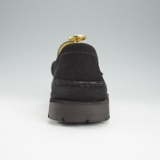 極美品★パラブーツ SIZE 7【★ユナイテッドアローズ別注/CORAUX MORS】ビットローファー/スエード/黒/UNITED ARROWS/Paraboot★i137