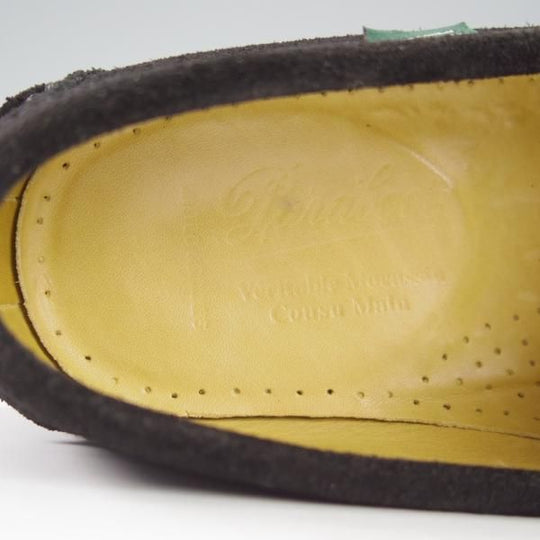 極美品★パラブーツ SIZE 7【★ユナイテッドアローズ別注/CORAUX MORS】ビットローファー/スエード/黒/UNITED ARROWS/Paraboot★i137