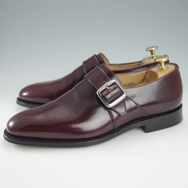 極上★チャーチ 65F/UK6.5【定価￥181,500-★ウェストバリー/WESTBURY/173ラスト】モンクストラップ/赤茶/メンズ/Church's★i139