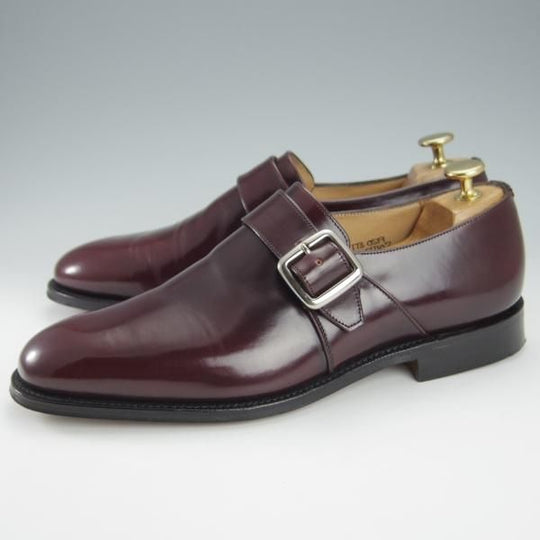 極上★チャーチ 65F/UK6.5【定価￥181,500-★ウェストバリー/WESTBURY/173ラスト】モンクストラップ/赤茶/メンズ/Church's★i139