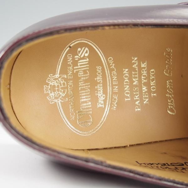 極上★チャーチ 65F/UK6.5【定価￥181,500-★ウェストバリー/WESTBURY/173ラスト】モンクストラップ/赤茶/メンズ/Church's★i139