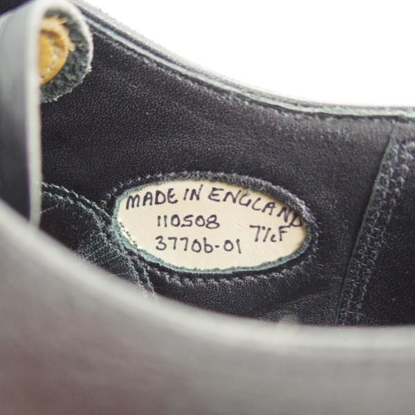 極上★グレンソン 7.5F【定価￥93,500-★G-ONEライン/G1】37706/ストレートチップ/カーフ/黒/メンズ/GRENSON★i140