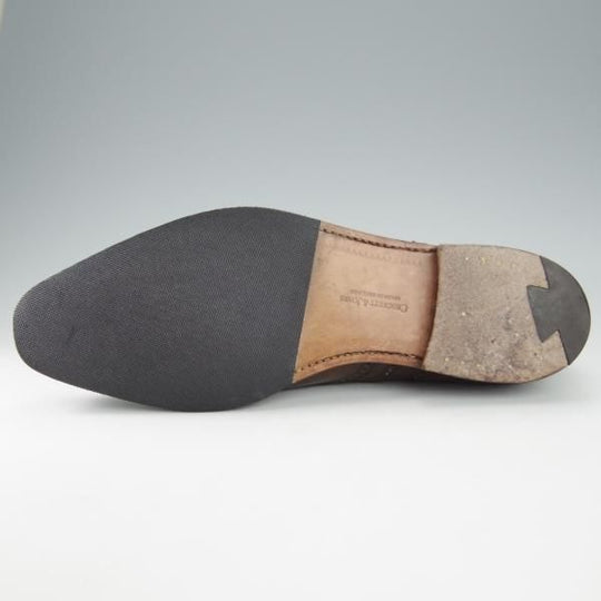 極上★クロケット&ジョーンズ 7E【★DRUMMOND/バーニーズNY別注/348ラスト】オックスフォードシューズ/カーフ/茶/Crockett&Jones★i141