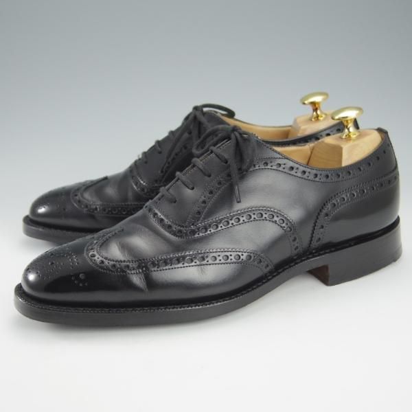 極美品★チャーチ 55F/UK5.5【現行定価￥155,100-★チェットウィンド/CHETWYND】173ラスト/フルブローグ/カーフ/黒/Church's★i142
