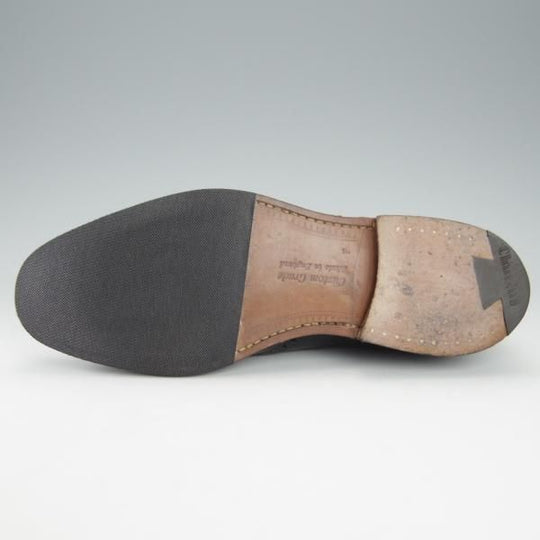 極美品★チャーチ 55F/UK5.5【現行定価￥155,100-★チェットウィンド/CHETWYND】173ラスト/フルブローグ/カーフ/黒/Church's★i142