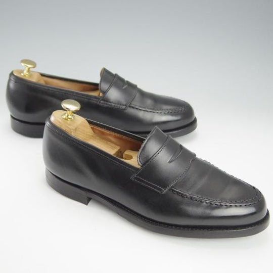 ★クロケット&ジョーンズ 6E【現行定価￥90,200-★BOSTON 2/ボストン/376ラスト】コインローファー/カーフ/黒/メンズ/Crockett&Jones★i146