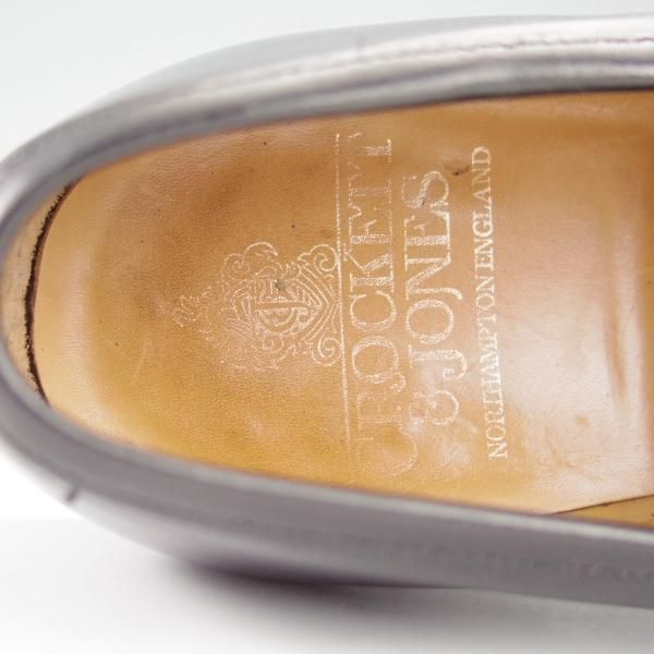 ★クロケット&ジョーンズ 6E【現行定価￥90,200-★BOSTON 2/ボストン/376ラスト】コインローファー/カーフ/黒/メンズ/Crockett&Jones★i146