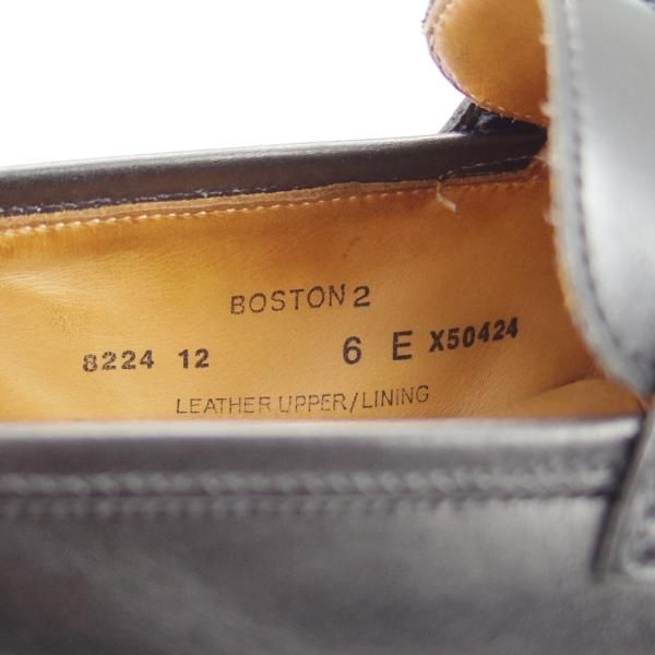 ★クロケット&ジョーンズ 6E【現行定価￥90,200-★BOSTON 2/ボストン/376ラスト】コインローファー/カーフ/黒/メンズ/Crockett&Jones★i146