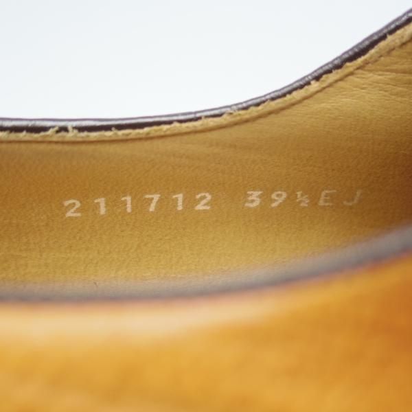 極美品★(伊)GUCCI/グッチ SIZE 39.5【貴重★2009年コレクション/マーメイドペイント】ホールカット/茶/メンズ/靴★i148