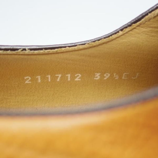 極美品★(伊)GUCCI/グッチ SIZE 39.5【貴重★2009年コレクション/マーメイドペイント】ホールカット/茶/メンズ/靴★i148