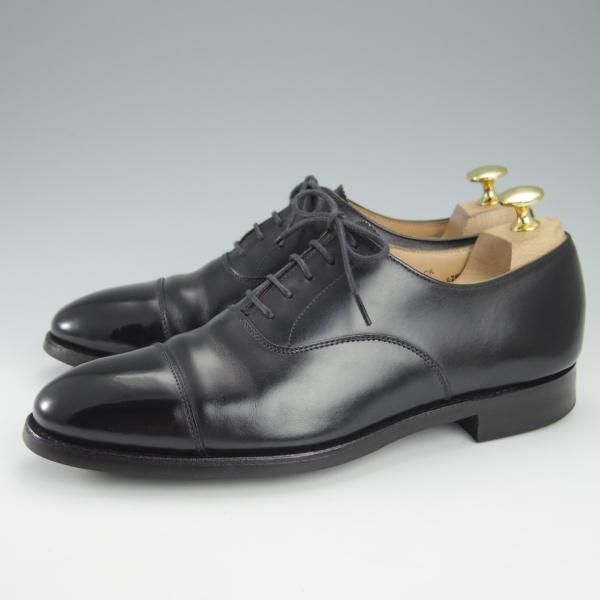 美品★クロケット&ジョーンズ 6E【定価￥82,080-★ダイナイトソール仕様/ストレートチップ】RADSTOCK/カーフ/黒/Crockett&Jones★i149