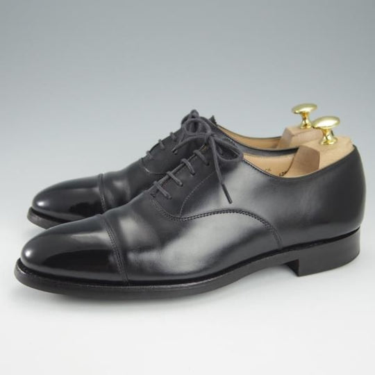 美品★クロケット&ジョーンズ 6E【定価￥82,080-★ダイナイトソール仕様/ストレートチップ】RADSTOCK/カーフ/黒/Crockett&Jones★i149