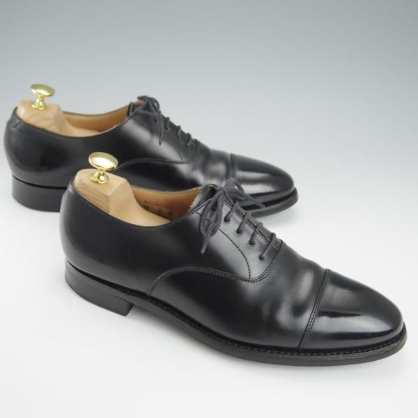 美品★クロケット&ジョーンズ 6E【定価￥82,080-★ダイナイトソール仕様/ストレートチップ】RADSTOCK/カーフ/黒/Crockett&Jones★i149