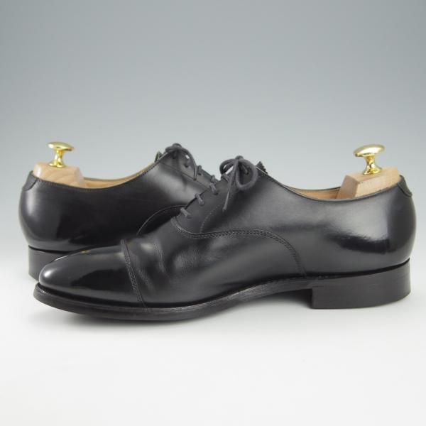 美品★クロケット&ジョーンズ 6E【定価￥82,080-★ダイナイトソール仕様/ストレートチップ】RADSTOCK/カーフ/黒/Crockett&Jones★i149