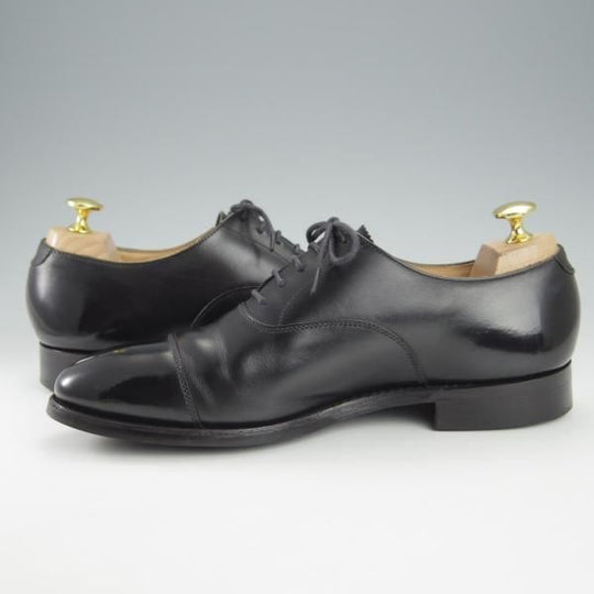 美品★クロケット&ジョーンズ 6E【定価￥82,080-★ダイナイトソール仕様/ストレートチップ】RADSTOCK/カーフ/黒/Crockett&Jones★i149