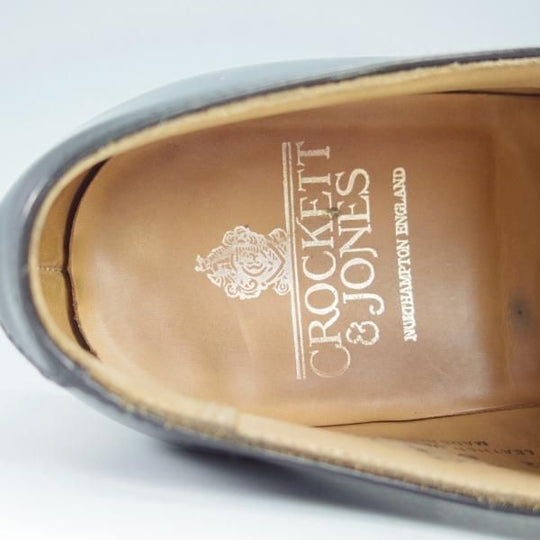 美品★クロケット&ジョーンズ 6E【定価￥82,080-★ダイナイトソール仕様/ストレートチップ】RADSTOCK/カーフ/黒/Crockett&Jones★i149